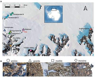 Geology defines microbiome structure and composition in nunataks and valleys of the Sør Rondane Mountains, East Antarctica